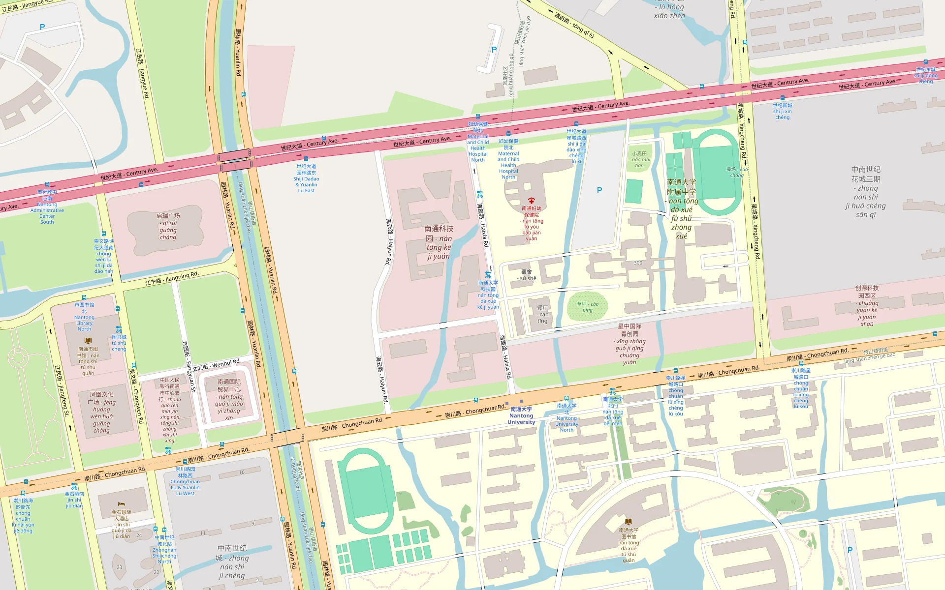 虎迅客公司位置地图 - 南通市崇川区崇川路58号江海英才大厦
